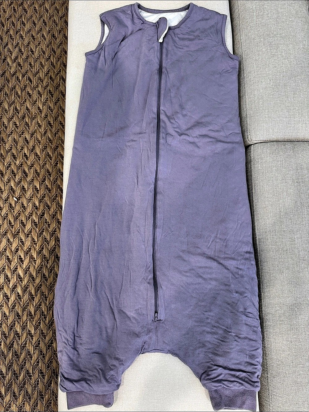Kyte Baby Large Purple Zip Footie